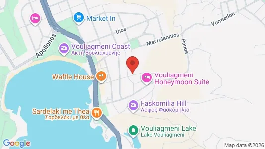 Apartments for rent i Vari-Voula-Vouliagmeni - kort over placeringen