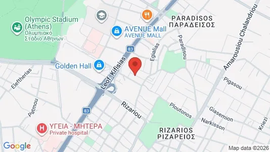 Apartments for rent i Chalandri - kort over placeringen