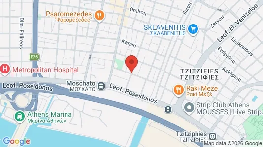 Apartments for rent i Moschato-Tavros - kort over placeringen