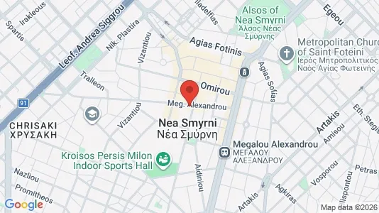 Apartments for rent i Nea Smyrni - kort over placeringen