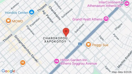 Apartments for rent i Kallithea - kort over placeringen