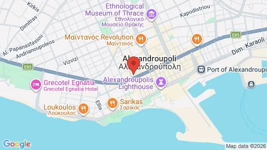 Apartments for rent i Alexandroupoli - kort over placeringen