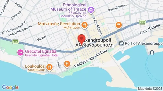 Apartments for rent i Alexandroupoli - kort over placeringen