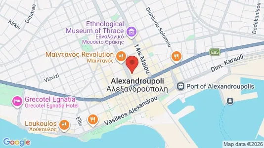 Apartments for rent i Alexandroupoli - kort over placeringen