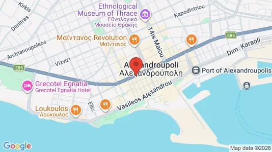 Apartments for rent i Alexandroupoli - kort over placeringen