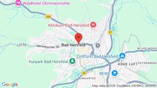 Apartments for rent i Hersfeld-Rotenburg - kort over placeringen