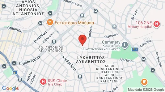 Apartments for rent i Nicosia Lefkosia - kort over placeringen