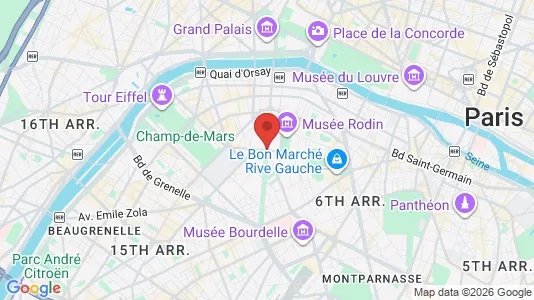 Apartments for rent i Paris 7ème arrondissement - kort over placeringen