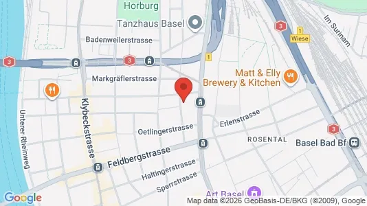 Apartments for rent i Basel-Stadt - kort over placeringen