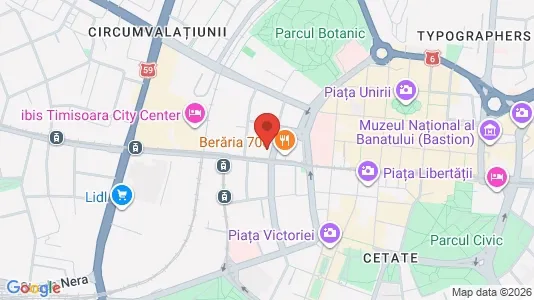 Apartments for rent i Timişoara - kort over placeringen