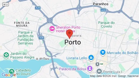Apartments for rent i Porto Ramalde - kort over placeringen