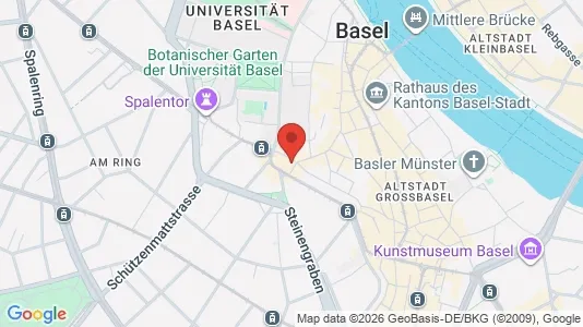 Apartments for rent i Basel-Stadt - kort over placeringen