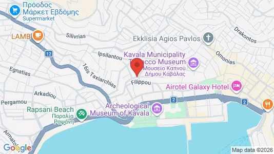 Apartments for rent i Kavala - kort over placeringen