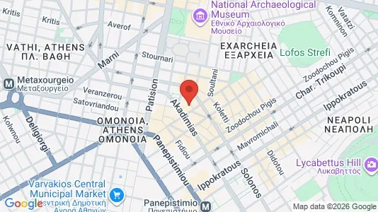 Apartments for rent i Athens Agios Nikolaos - kort over placeringen