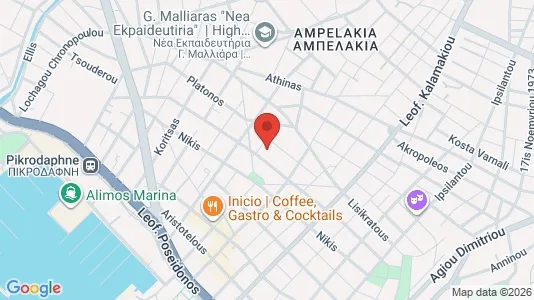 Apartments for rent i Alimos - kort over placeringen
