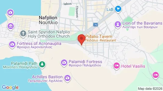 Apartments for rent i Nafplio - kort over placeringen