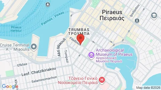 Apartments for rent i Piraeus - kort over placeringen