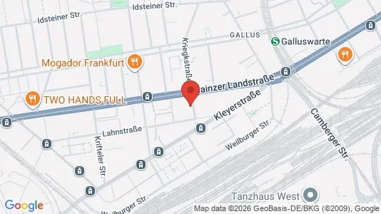 Apartments for rent i Frankfurt Innenstadt I - kort over placeringen