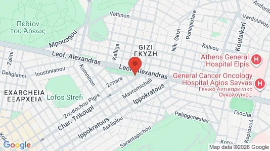 Apartments for rent i Athens Ampelokipoi - kort over placeringen