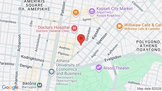 Apartments for rent i Athens Agios Nikolaos - kort over placeringen