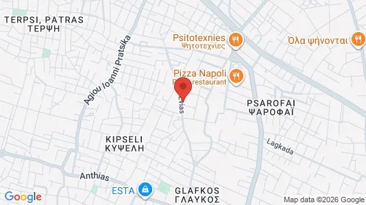 Apartments for rent i Patras - kort over placeringen