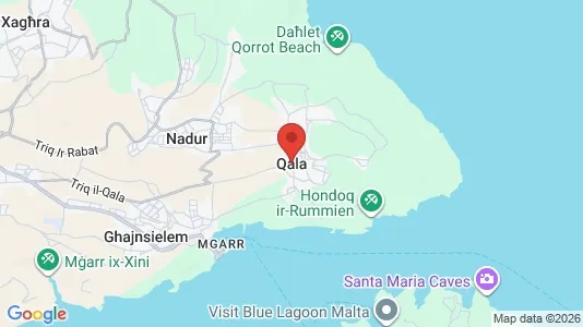 Houses for rent i Il-Qala - kort over placeringen