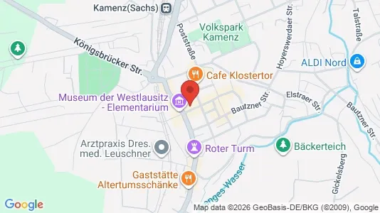 Apartments for rent i Bautzen - kort over placeringen