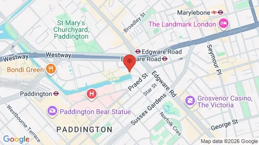 Apartments for rent i London W2 - kort over placeringen