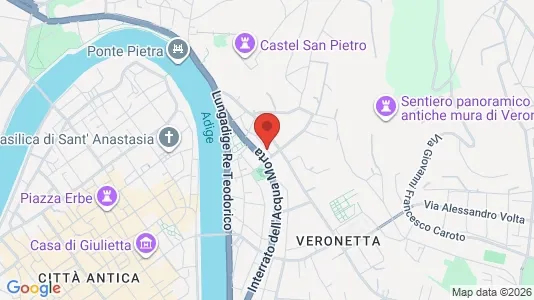 Rooms for rent i Verona - kort over placeringen