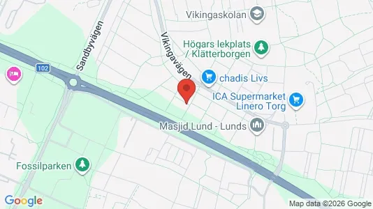 Apartments for rent i Lund - kort over placeringen