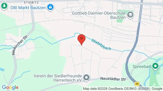 Apartments for rent i Bautzen - kort over placeringen