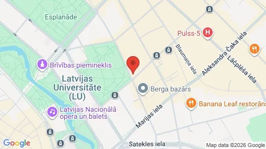 Apartments for rent i Riga Centrs - kort over placeringen