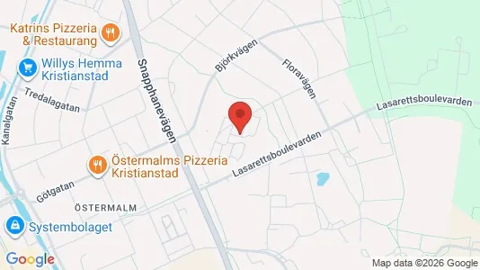 Apartments for rent i Kristianstad - kort over placeringen