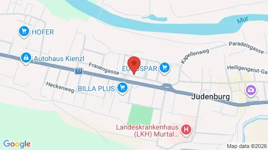 Apartments for rent i Judenburg - kort over placeringen