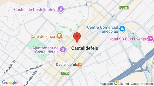Apartments for rent i Castelldefels - kort over placeringen