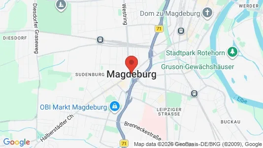 Apartments for rent i Magdeburg - kort over placeringen