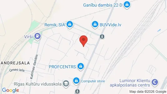 Apartments for rent i Riga Centrs - kort over placeringen