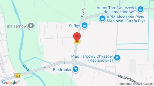 Apartments for rent i Tarnów - kort over placeringen