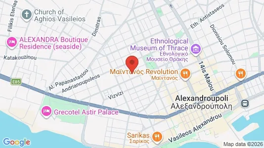 Apartments for rent i Alexandroupoli - kort over placeringen