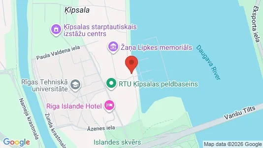 Apartments for rent i Riga Ķīpsala - kort over placeringen