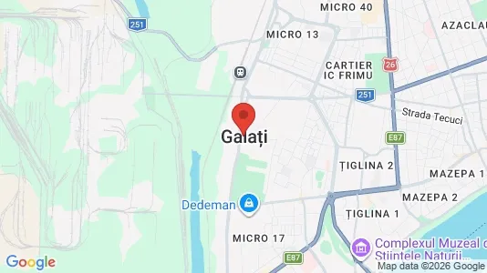 Apartments for rent i Galaţi - kort over placeringen