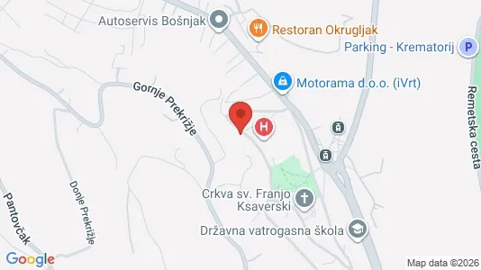 Apartments for rent i Sljeme (Medvednica-Tomislavac) - kort over placeringen
