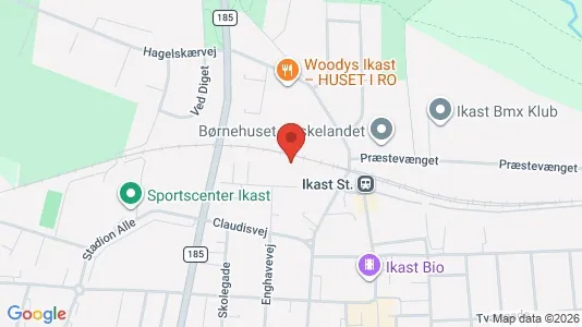Apartments for rent i Ikast - kort over placeringen