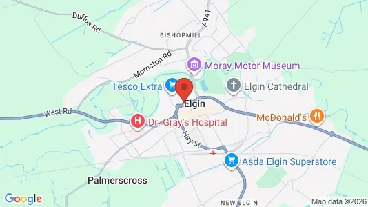 Apartments for rent i Elgin - Morayshire - kort over placeringen