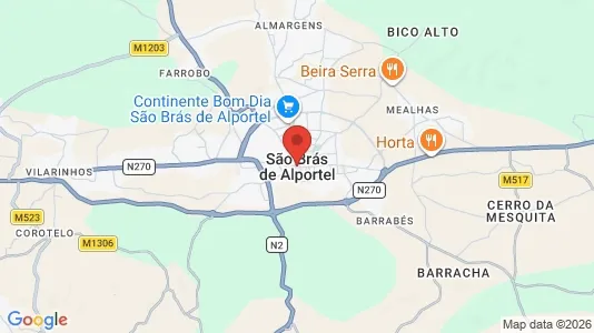 Apartments for rent i São Brás de Alportel - kort over placeringen