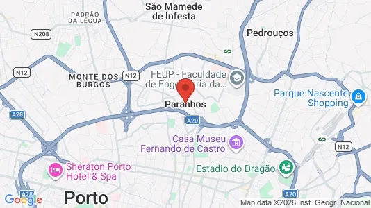 Apartments for rent i Porto Paranhos - kort over placeringen