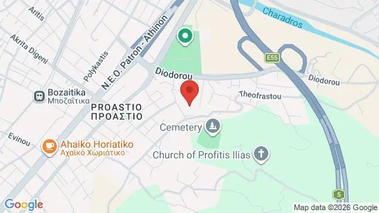 Apartments for rent i Patras - kort over placeringen