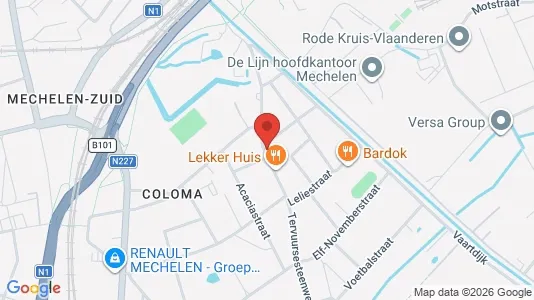 Apartments for rent i Mechelen - kort over placeringen