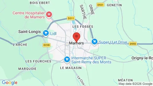 Apartments for rent in Mamers - Photo from Google Street View