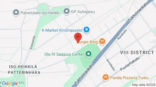 Apartments for rent i Turku - kort over placeringen